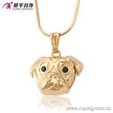 Mode CZ Élégant 18k Plaqué Or Animaux Forme Série Imitation Bijoux Collier Pendentif-32522